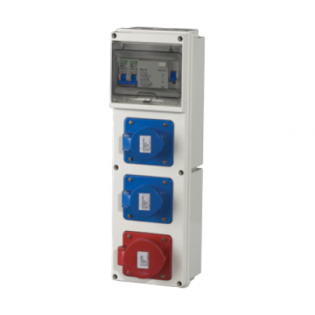 TABLOU DE DISTRIBUTIE   EDB 100401 CU 3PRIZE  16A  1P+N+E