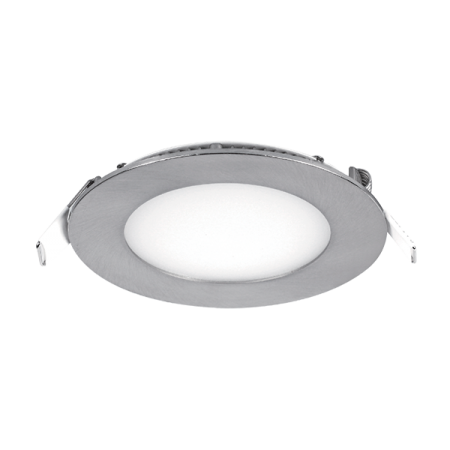 LED PANEL ROTUND 8W 4000K-4300K SATIN NICHEL Ф120MM